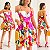 Vestido Curto De Alça Estampado - Imagem 1