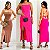Vestido Midi Com Fenda - Imagem 1