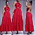 Vestido Longo Com Rosa - Imagem 1