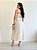Vestido Midi De Alça Com Flor C/ Cinto Faixa - Imagem 4
