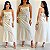 Vestido Midi De Alça Com Flor C/ Cinto Faixa - Imagem 1