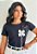 Blusa De Manga Curta C/ Flor - Imagem 1