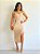 Vestido Midi Vazado Com Fenda - Imagem 1