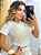 Blusa Manga Curta Com Bordado - Imagem 3