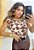 Blusa Manga Curta Estampada - Imagem 1