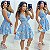 Vestido Curto Estampado De Alça - Imagem 1