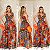 Vestido Longo Estampado De Alça - Imagem 1