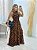 Vestido Longo Estampado De Onça - Imagem 2