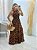 Vestido Longo Estampado De Onça - Imagem 3