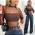 Body Manga Longa Tule - Imagem 1