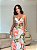 Vestido Longo Vazado Estampado - Imagem 2