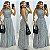 Vestido Longo Xadrez - Imagem 1