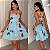 Vestido Curto Estampado - Imagem 1
