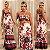 Vestido Longo Estampado Vazado - Imagem 1