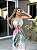 Vestido Longo Estampado Vazado - Imagem 3