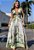 Vestido Longo Estampado Vazado - Imagem 1