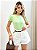 Blusa Manga Curta De Babado - Imagem 2