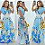 Vestido Longo Estampado - Imagem 1