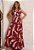 Vestido Longo Estampado - Imagem 1