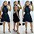Vestido Curto De Gola - Imagem 1