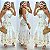 Vestido Midi Bordado 3D - Imagem 1
