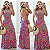 Vestido Longo Estampado - Imagem 1