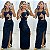 Vestido Longo Ombro Único C/ Fenda - Imagem 1
