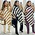 Poncho Tricot Modal Listrado - Imagem 1