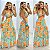 Vestido Longo Estampado Vazado - Imagem 1