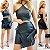 Conjunto Saia & Cropped Couro Eco - Imagem 1