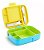 Bento Box Marmita com Divisória e Talher Azul/Verde/Amarelo Munchkin - Imagem 3