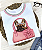 T-Shirts - Luxe White - Dog Bolsa Rosa - Com Pedrarias - Imagem 1