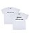 Kit Irmãos 02 Camisetas Brancas Infantis Irmão Mais Novo e Mais Velho Funny T-Shirts - Imagem 1