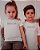 Kit Irmãos 02 Camisetas Brancas Infantis Prince and Princess Funny T-Shirts - Imagem 2