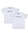 Kit Irmãos 02 Camisetas Brancas Infantis Prince and Princess Funny T-Shirts - Imagem 1