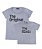 Kit Pai/Mãe e Filho 02 Camisetas Cinzas The Original & The Remix Funny T-Shirts - Imagem 3