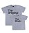Kit Pai/Mãe e Filho 02 Camisetas Cinzas The Original & The Remix Funny T-Shirts - Imagem 1