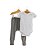 Conjunto Body Manga Curta Sem Estampa e Calça Saruel em Suedine 100% Algodão Fio Egípcio Funny T-Shirts - Imagem 1