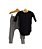 Conjunto Body Manga Longa Sem Estampa e Calça Saruel em Suedine 100% Algodão Fio Egípcio Funny T-Shirts - Imagem 1