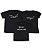 Kit Família 03 Camisetas Pretas Pai de 2, Mãe de 2 e Irmão Mais Velho Funny T-Shirts - Imagem 1