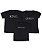 Kit Família 03 Camisetas Pretas King Queen e Princess Funny T-Shirts - Imagem 1