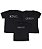 Kit Família 03 Camisetas Pretas King Queen e Prince Funny T-Shirts - Imagem 1