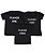 Kit Família 03 Camisetas Pretas Player One Player Two Player Three Funny T-Shirts - Imagem 1