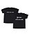 Kit Irmãos 02 Camisetas Pretas Infantis Irmão Mais Novo e Mais Velho Funny T-Shirts - Imagem 1