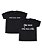 Kit Irmãos 02 Camisetas Pretas Infantis Irmã Mais Nova e Mais Velha Funny T-Shirts - Imagem 1