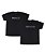 Kit Irmãos 02 Camisetas Pretas Infantis Prince and Princess Funny T-Shirts - Imagem 1