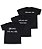 Kit Irmãs 03 Camisetas Pretas Infantis Irmã Mais Velha, Do Meio & Mais Nova Funny T-Shirts - Imagem 1