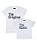 Kit Pai/Mãe e Filho 02 Camisetas Branco The Original & The Remix Funny T-Shirts - Imagem 1