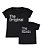 Kit Pai/Mãe e Filho 02 Camisetas Pretas The Original & The Remix Funny T-Shirts - Imagem 1