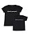 Kit Pai/Mãe e Filho 02 Camisetas Pretas Manda & Obedece Funny T-Shirts - Imagem 2